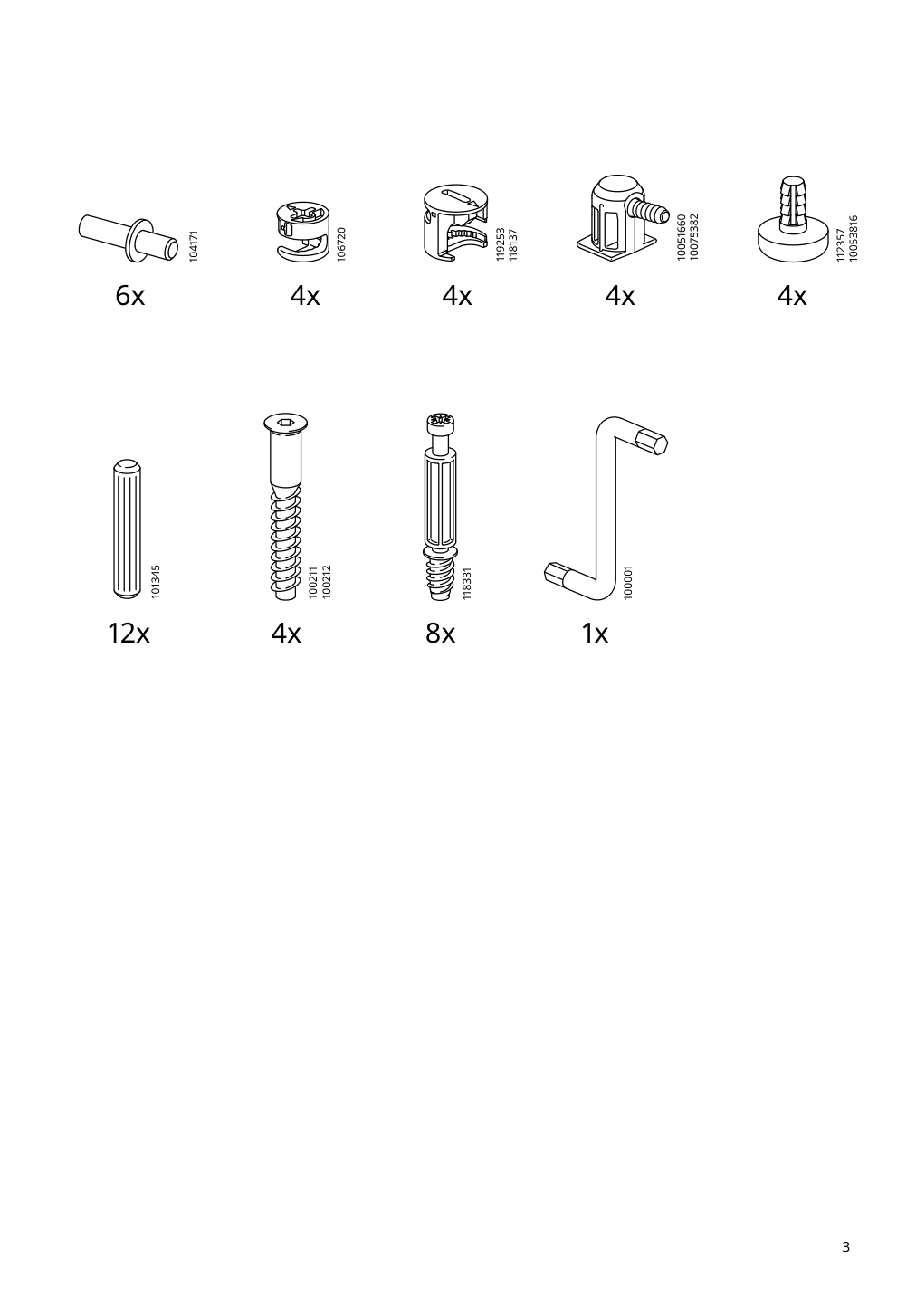 Assembly instructions for IKEA Idanaes side table white | Page 3 - IKEA IDANÄS side table 004.960.48