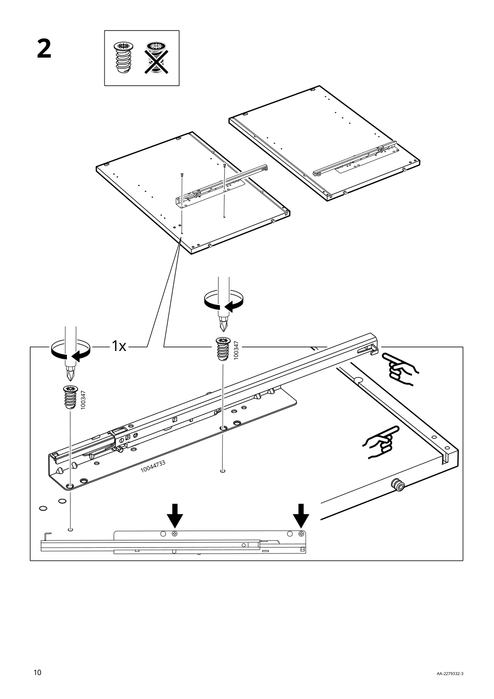 Assembly instructions for IKEA Idanaes sideboard dark brown stained | Page 10 - IKEA IDANÄS sideboard 504.960.22