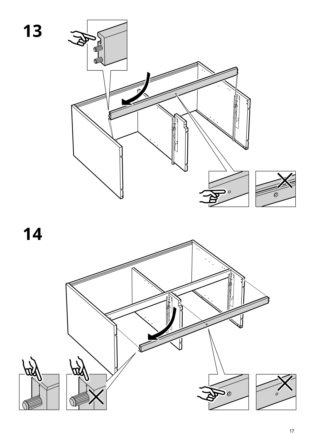 Assembly instructions for IKEA Idanaes sideboard dark brown stained | Page 17 - IKEA IDANÄS sideboard 504.960.22