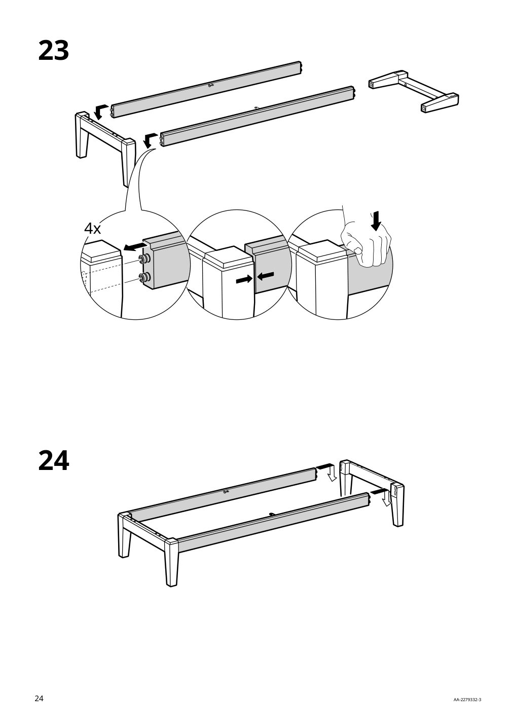 Assembly instructions for IKEA Idanaes sideboard dark brown stained | Page 24 - IKEA IDANÄS sideboard 504.960.22