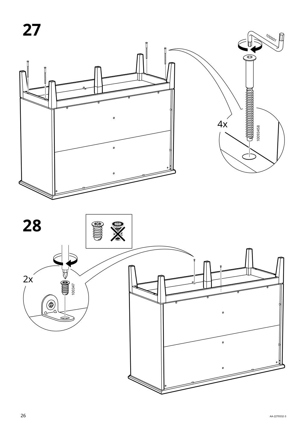 Assembly instructions for IKEA Idanaes sideboard dark brown stained | Page 26 - IKEA IDANÄS sideboard 504.960.22