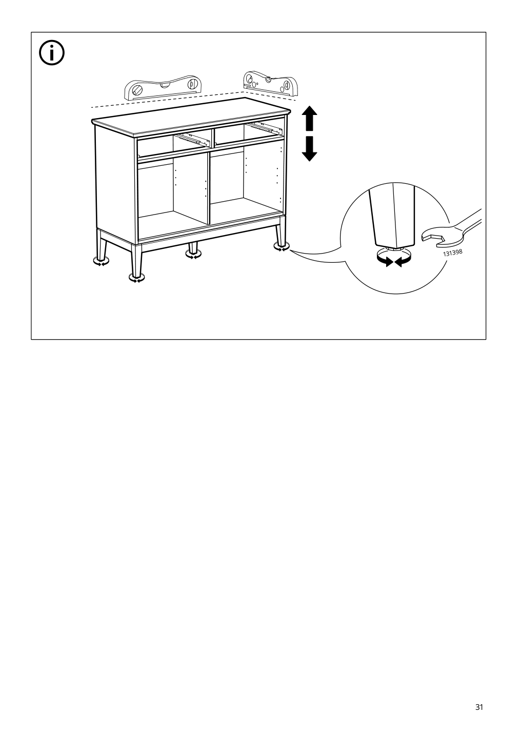 Assembly instructions for IKEA Idanaes sideboard dark brown stained | Page 31 - IKEA IDANÄS sideboard 504.960.22