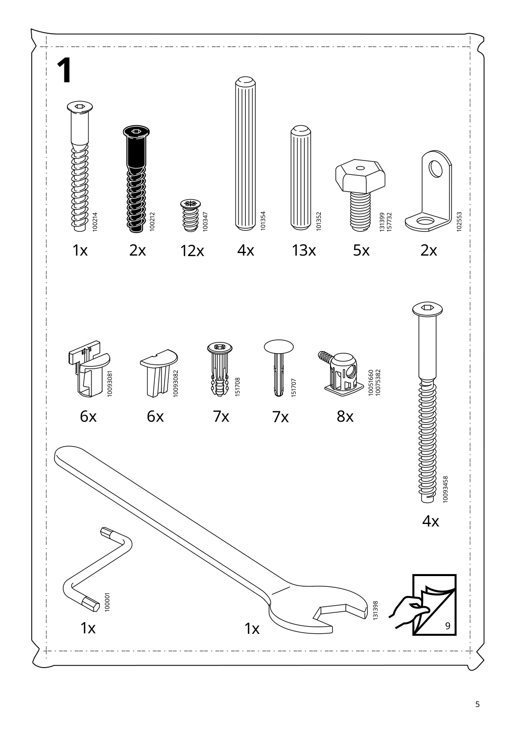 Assembly instructions for IKEA Idanaes sideboard white | Page 5 - IKEA IDANÄS sideboard 804.960.25