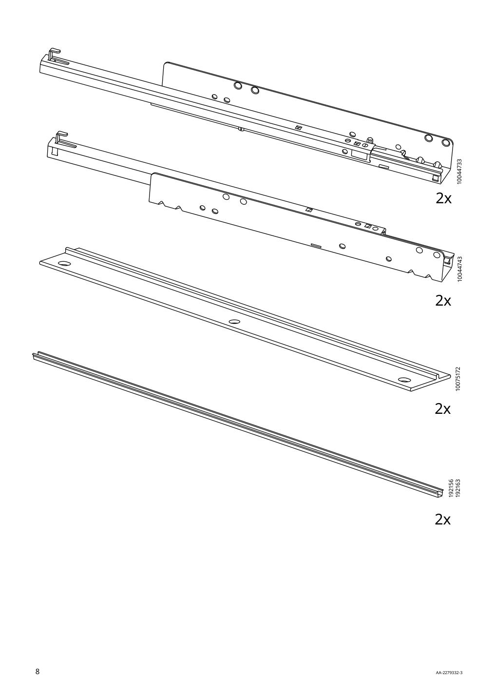 Assembly instructions for IKEA Idanaes sideboard white | Page 8 - IKEA IDANÄS sideboard 804.960.25