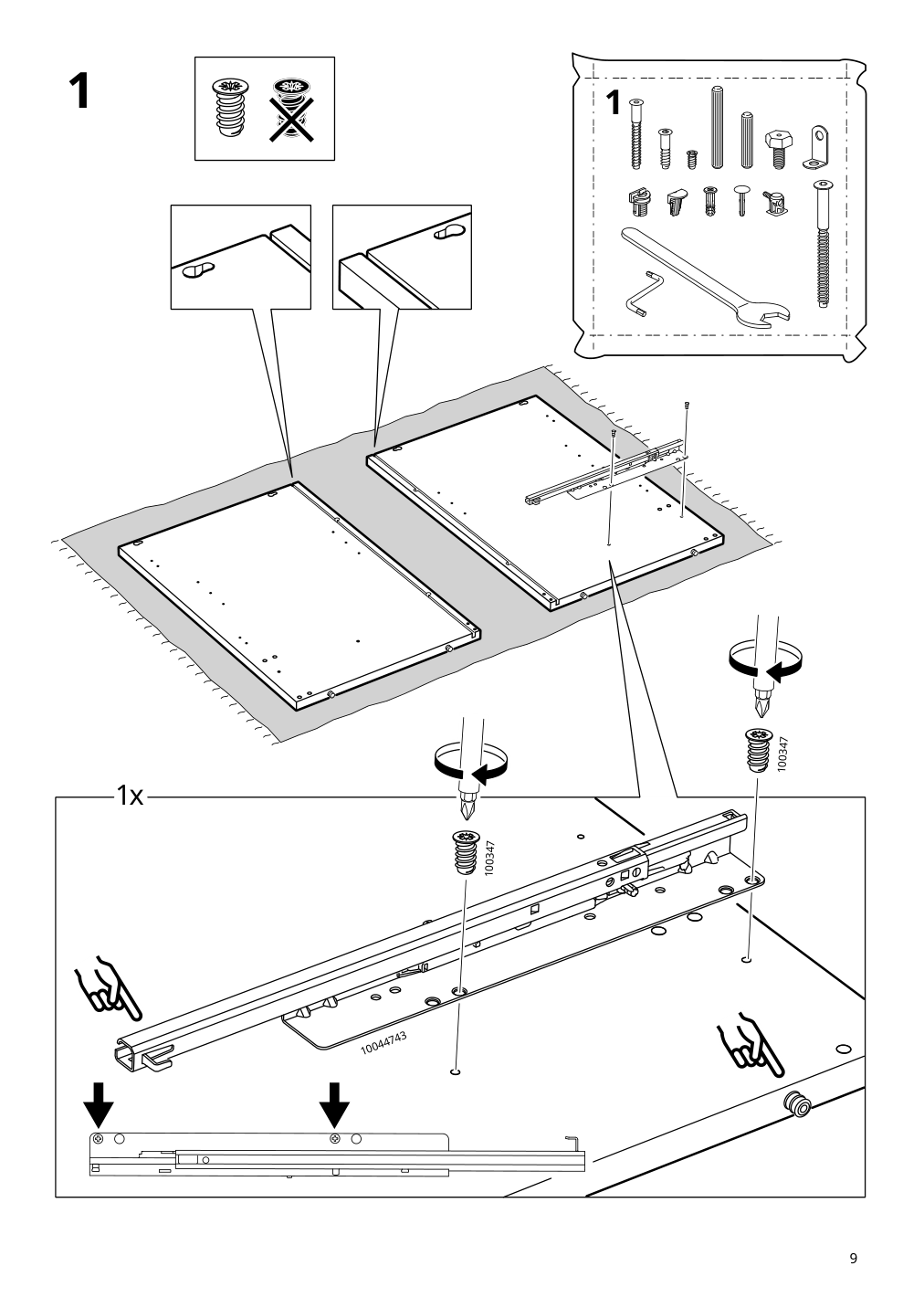 Assembly instructions for IKEA Idanaes sideboard dark brown stained | Page 9 - IKEA IDANÄS sideboard 504.960.22