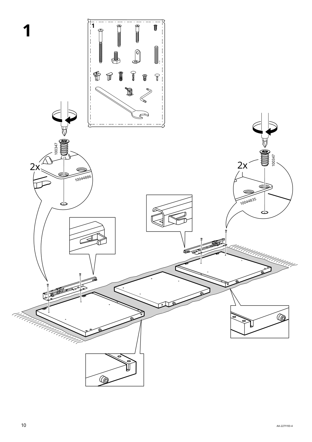 Assembly instructions for IKEA Idanaes tv unit dark brown stained | Page 10 - IKEA IDANÄS TV unit 504.878.57