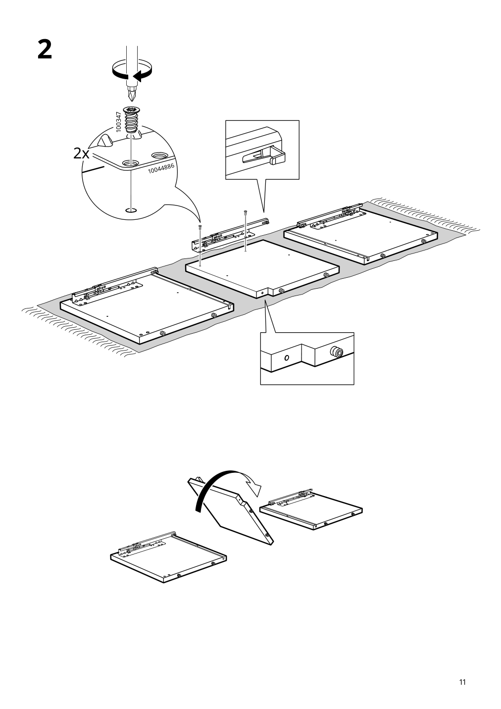 Assembly instructions for IKEA Idanaes tv unit dark brown stained | Page 11 - IKEA IDANÄS TV storage combination 795.727.27