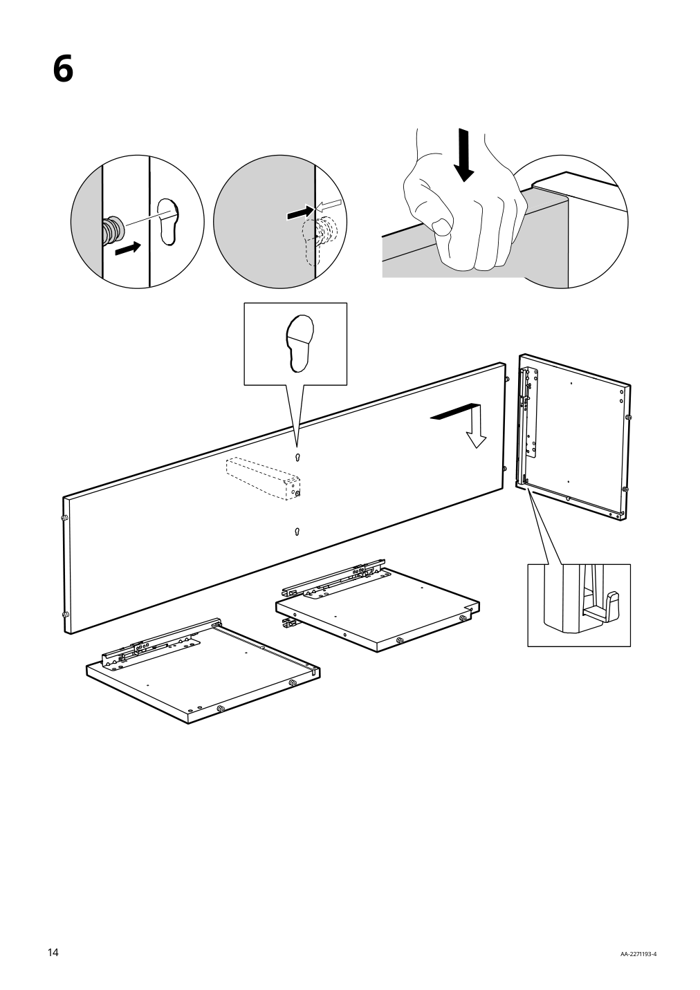 Assembly instructions for IKEA Idanaes tv unit dark brown stained | Page 14 - IKEA IDANÄS TV storage combination 994.373.33