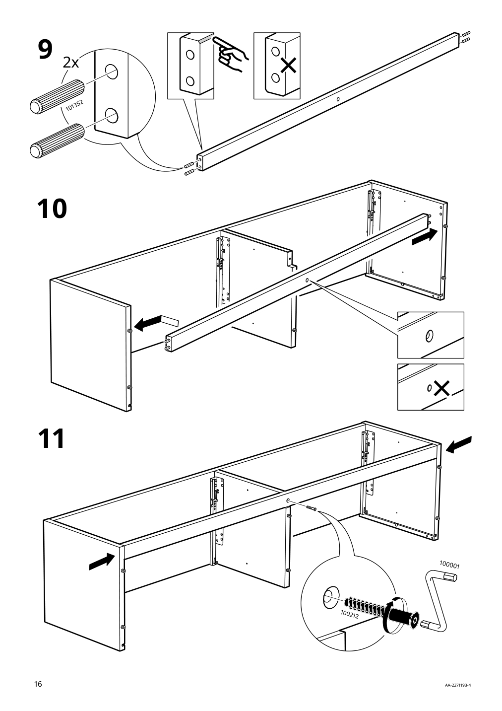 Assembly instructions for IKEA Idanaes tv unit dark brown stained | Page 16 - IKEA IDANÄS TV storage combination 394.373.31