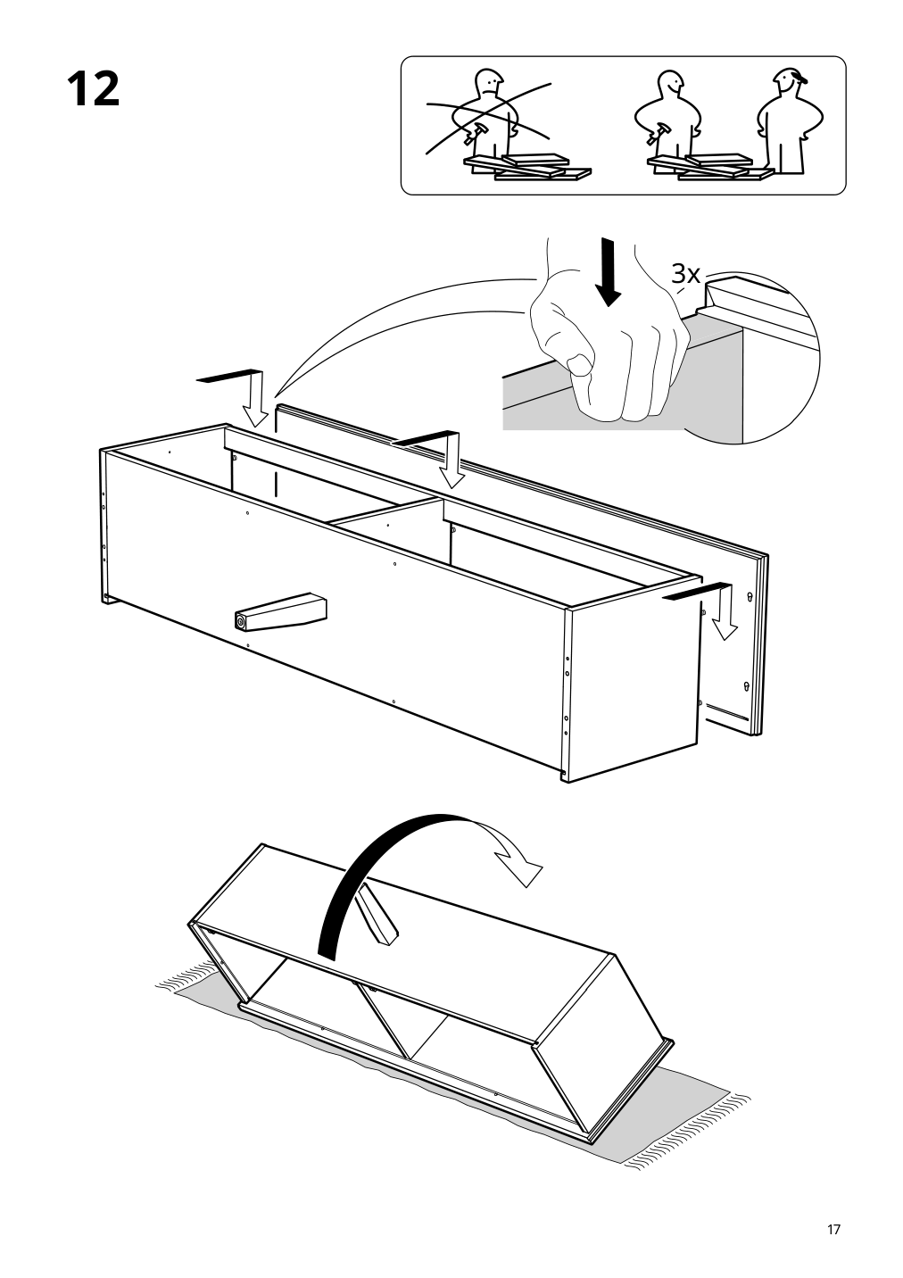 Assembly instructions for IKEA Idanaes tv unit dark brown stained | Page 17 - IKEA IDANÄS TV unit 504.878.57