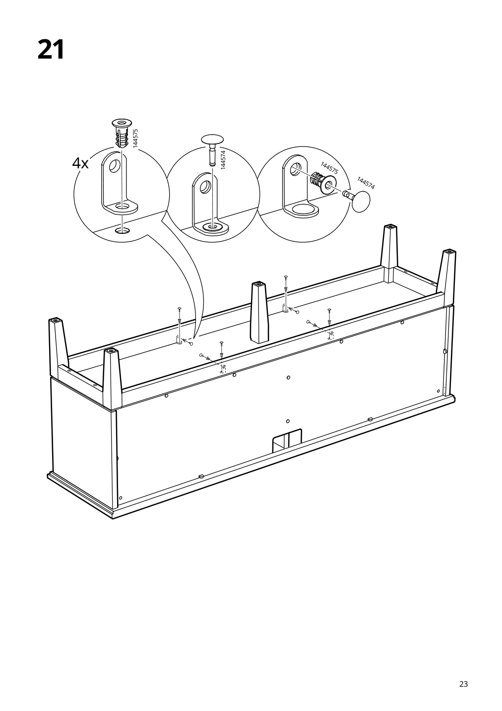 Assembly instructions for IKEA Idanaes tv unit dark brown stained | Page 23 - IKEA IDANÄS TV storage combination 795.727.27