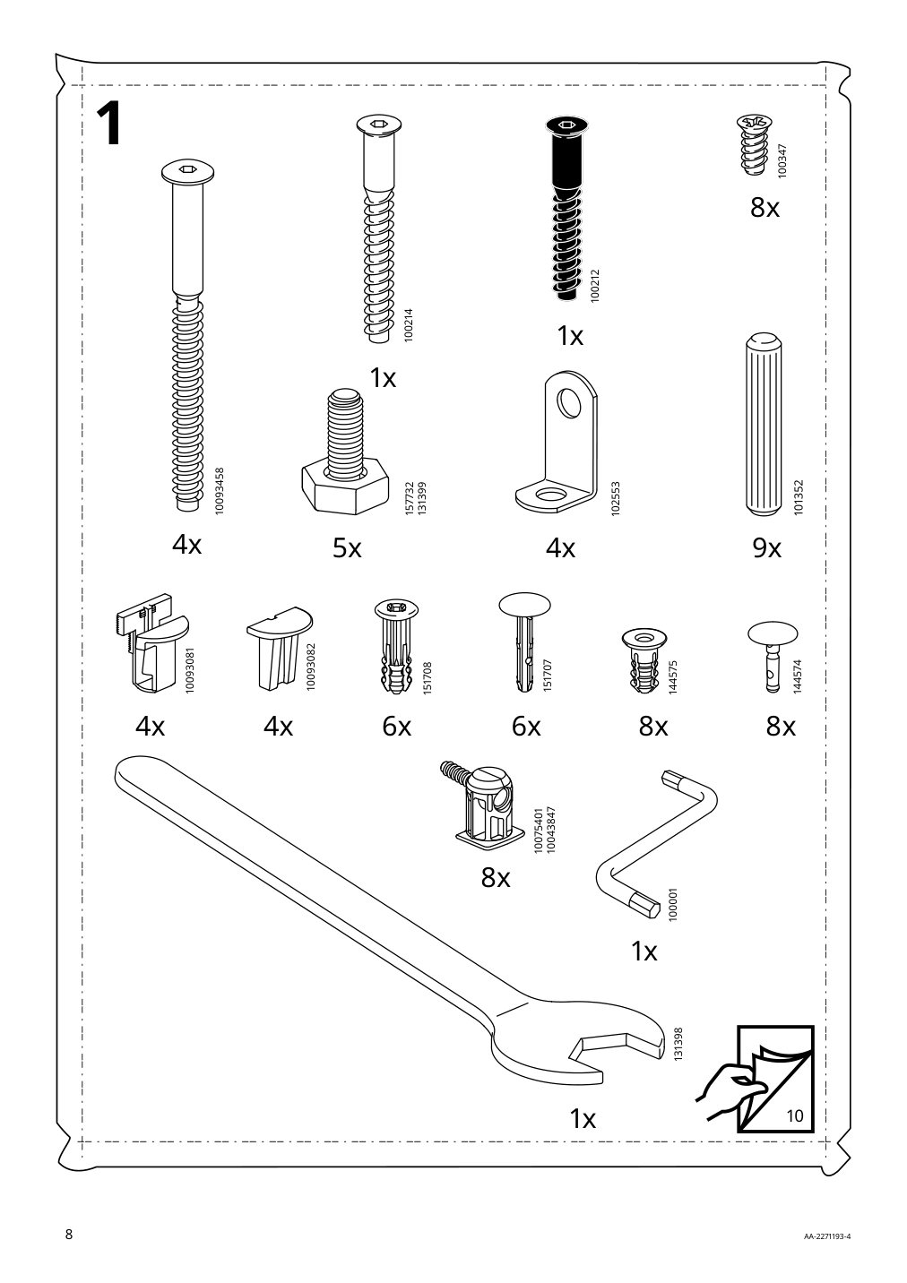 Assembly instructions for IKEA Idanaes tv unit dark brown stained | Page 8 - IKEA IDANÄS TV storage combination 795.727.27