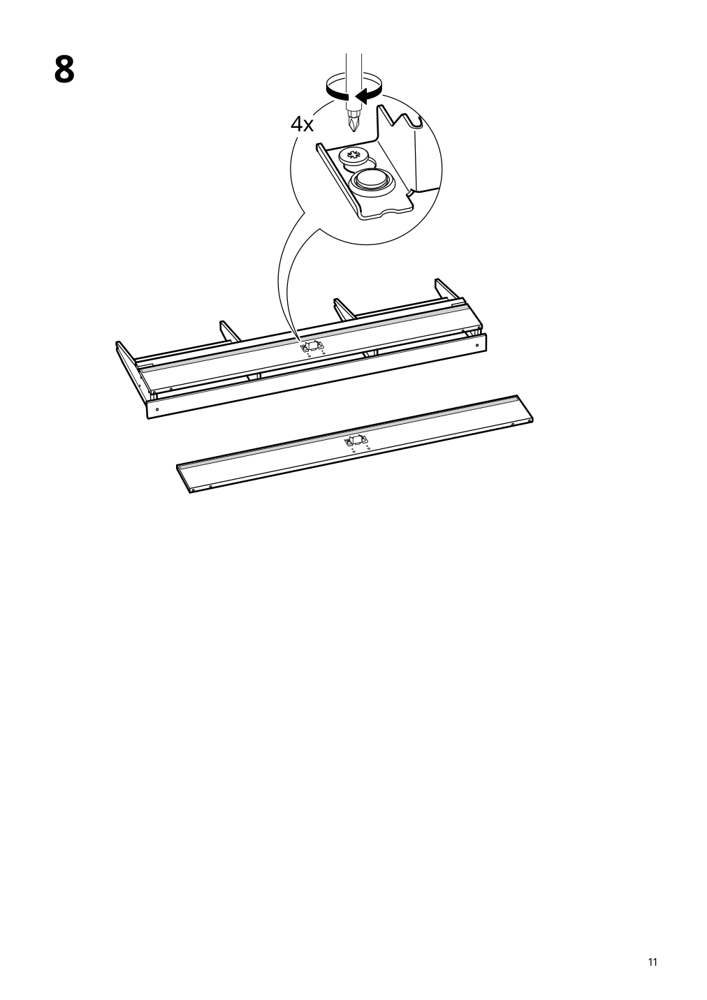 Assembly instructions for IKEA Idanaes upholstered bed frame gunnared dark gray | Page 11 - IKEA IDANÄS upholstered bed frame 904.589.47