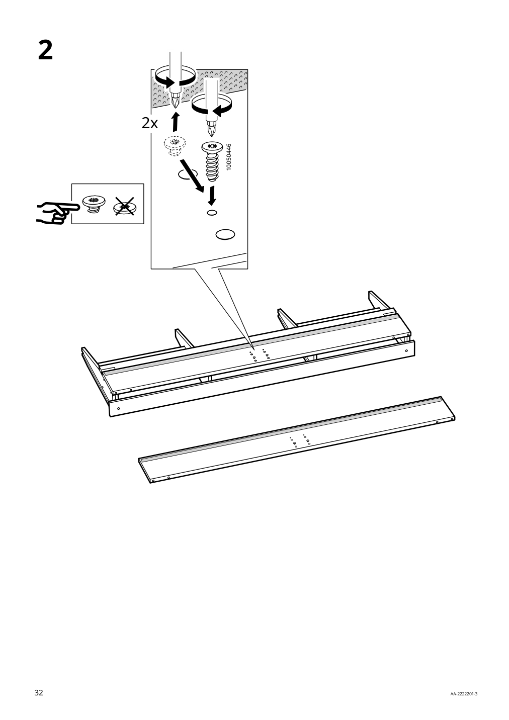 Assembly instructions for IKEA Idanaes upholstered bed frame gunnared dark gray | Page 32 - IKEA IDANÄS upholstered bed frame 904.589.47