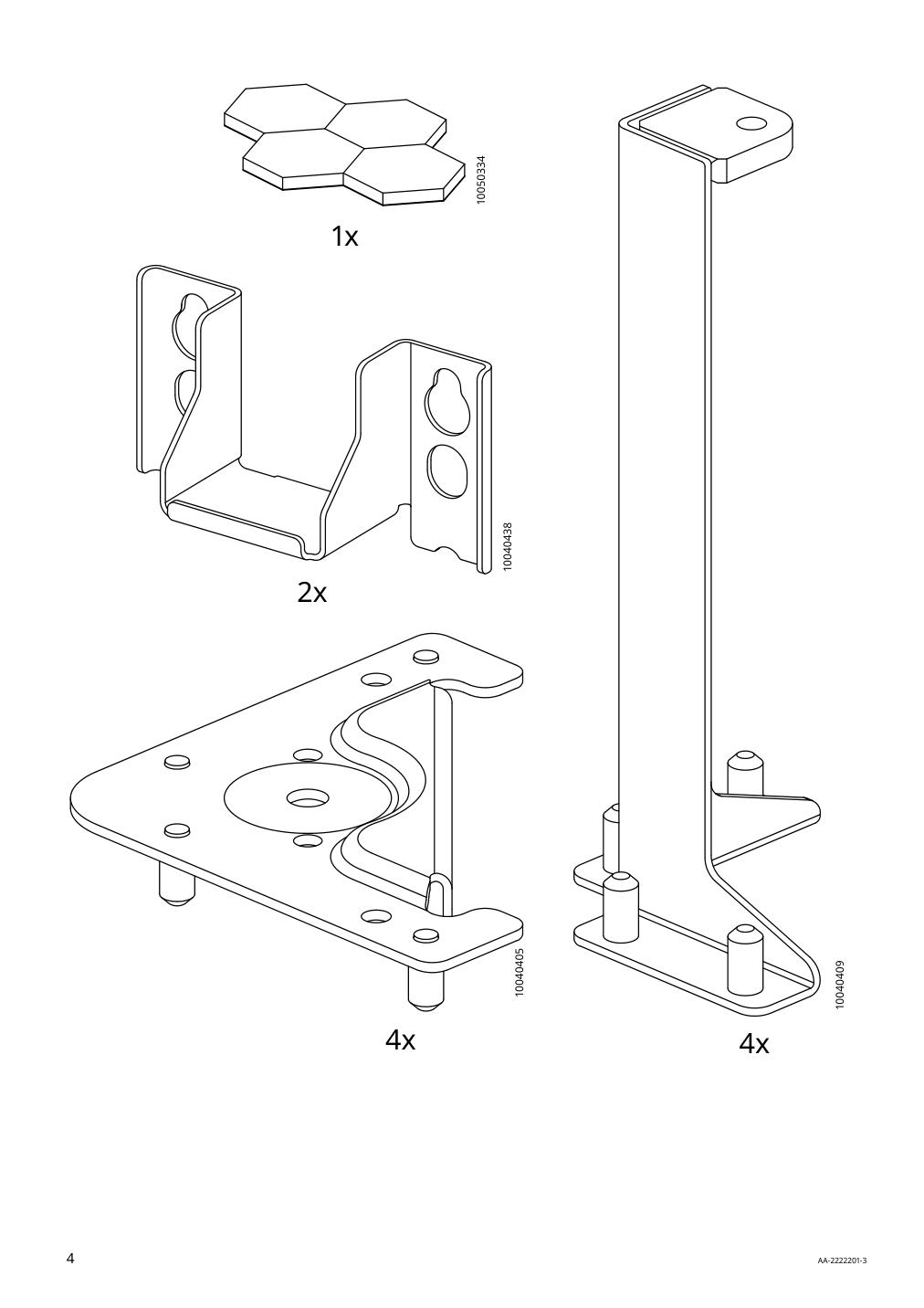 Assembly instructions for IKEA Idanaes upholstered bed frame gunnared dark gray | Page 4 - IKEA IDANÄS upholstered bed frame 904.589.47