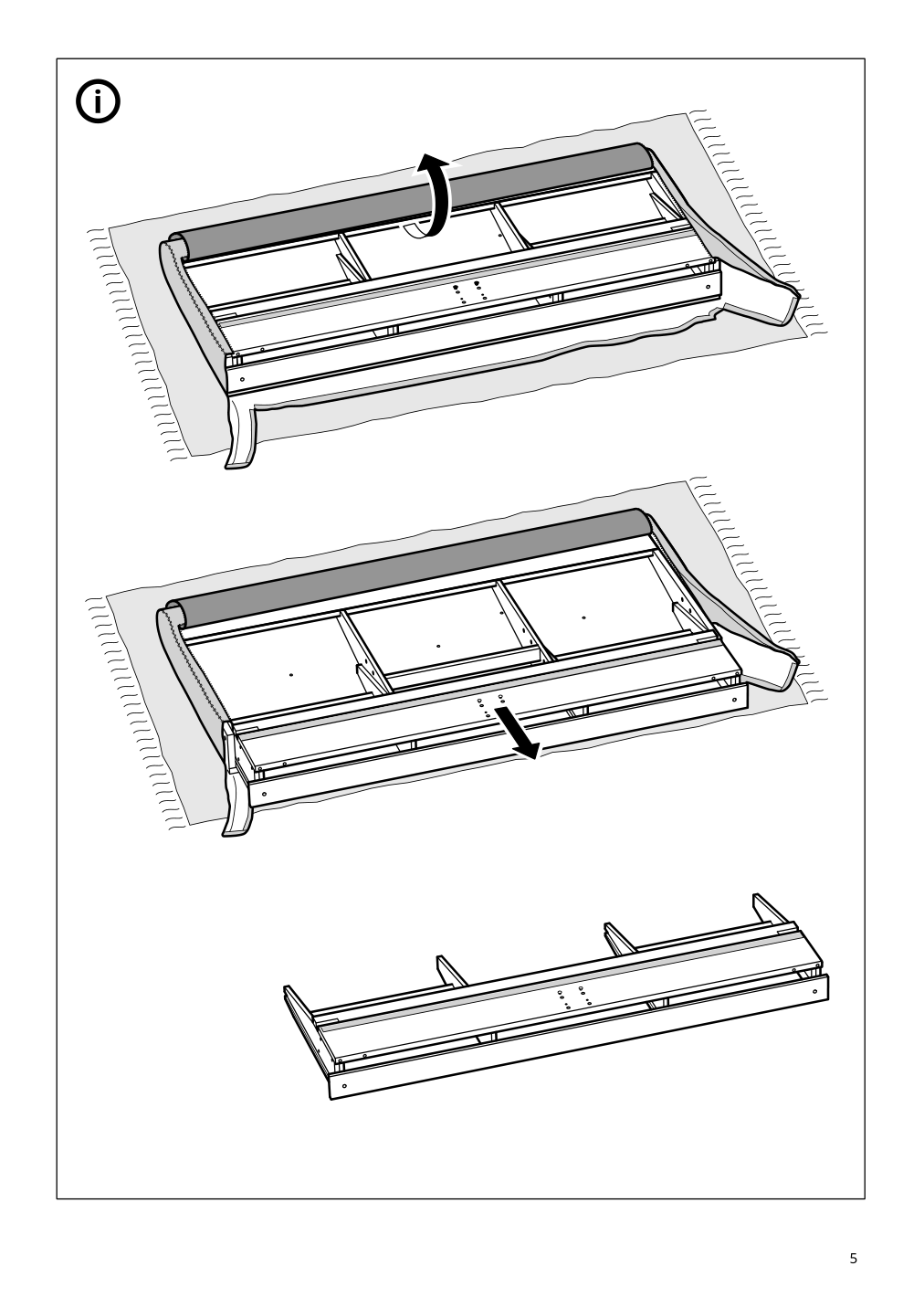 Assembly instructions for IKEA Idanaes upholstered bed frame gunnared dark gray | Page 5 - IKEA IDANÄS upholstered bed frame 204.589.41