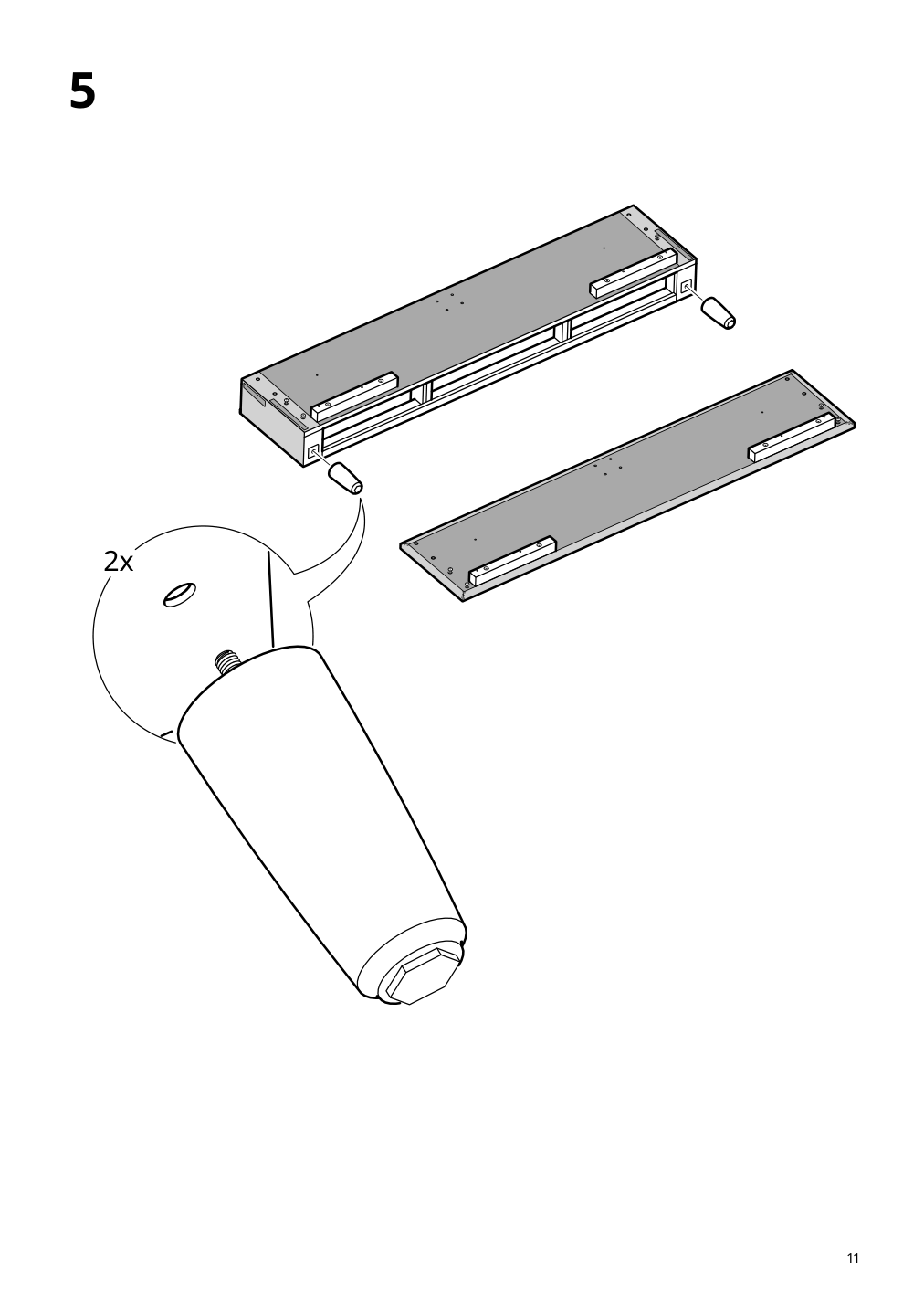 Assembly instructions for IKEA Idanaes upholstered storage bed gunnared dark gray | Page 11 - IKEA IDANÄS upholstered storage bed 704.471.82