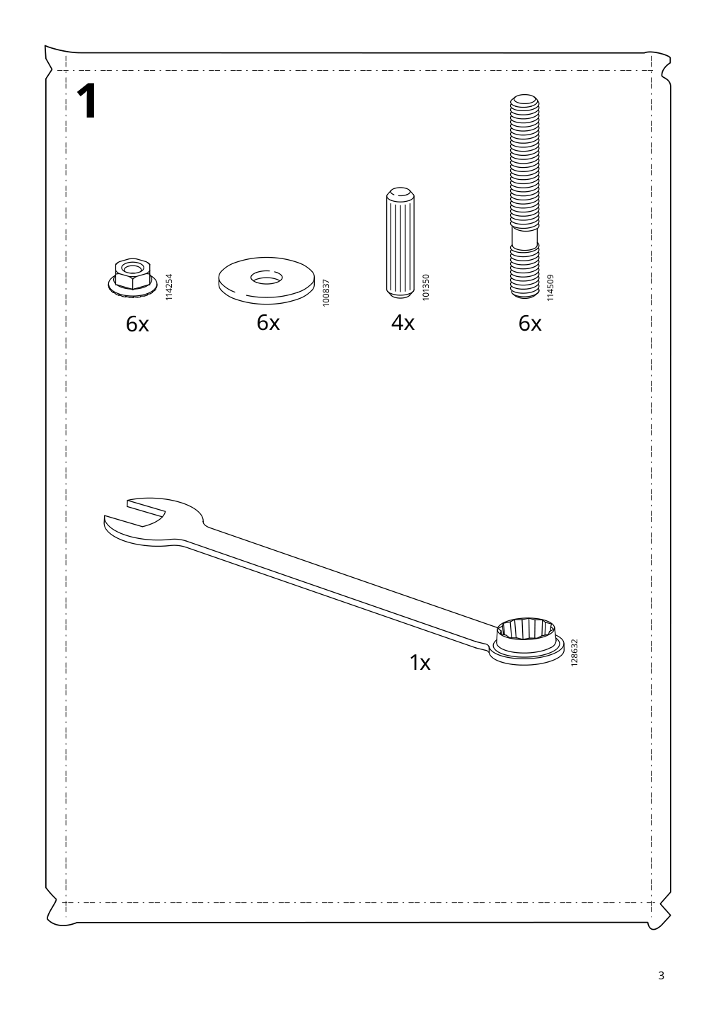 Assembly instructions for IKEA Idanaes upholstered storage bed gunnared dark gray | Page 3 - IKEA IDANÄS upholstered storage bed 704.471.82