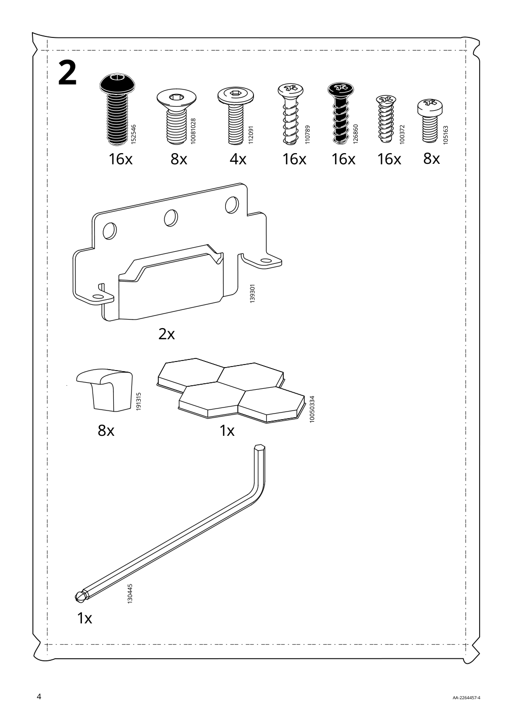 Assembly instructions for IKEA Idanaes upholstered storage bed gunnared dark gray | Page 4 - IKEA IDANÄS upholstered storage bed 704.471.82