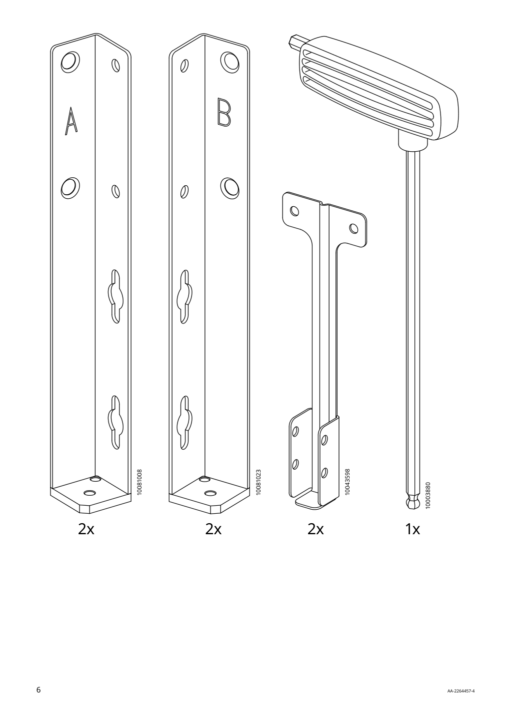 Assembly instructions for IKEA Idanaes upholstered storage bed gunnared dark gray | Page 6 - IKEA IDANÄS upholstered storage bed 704.471.82