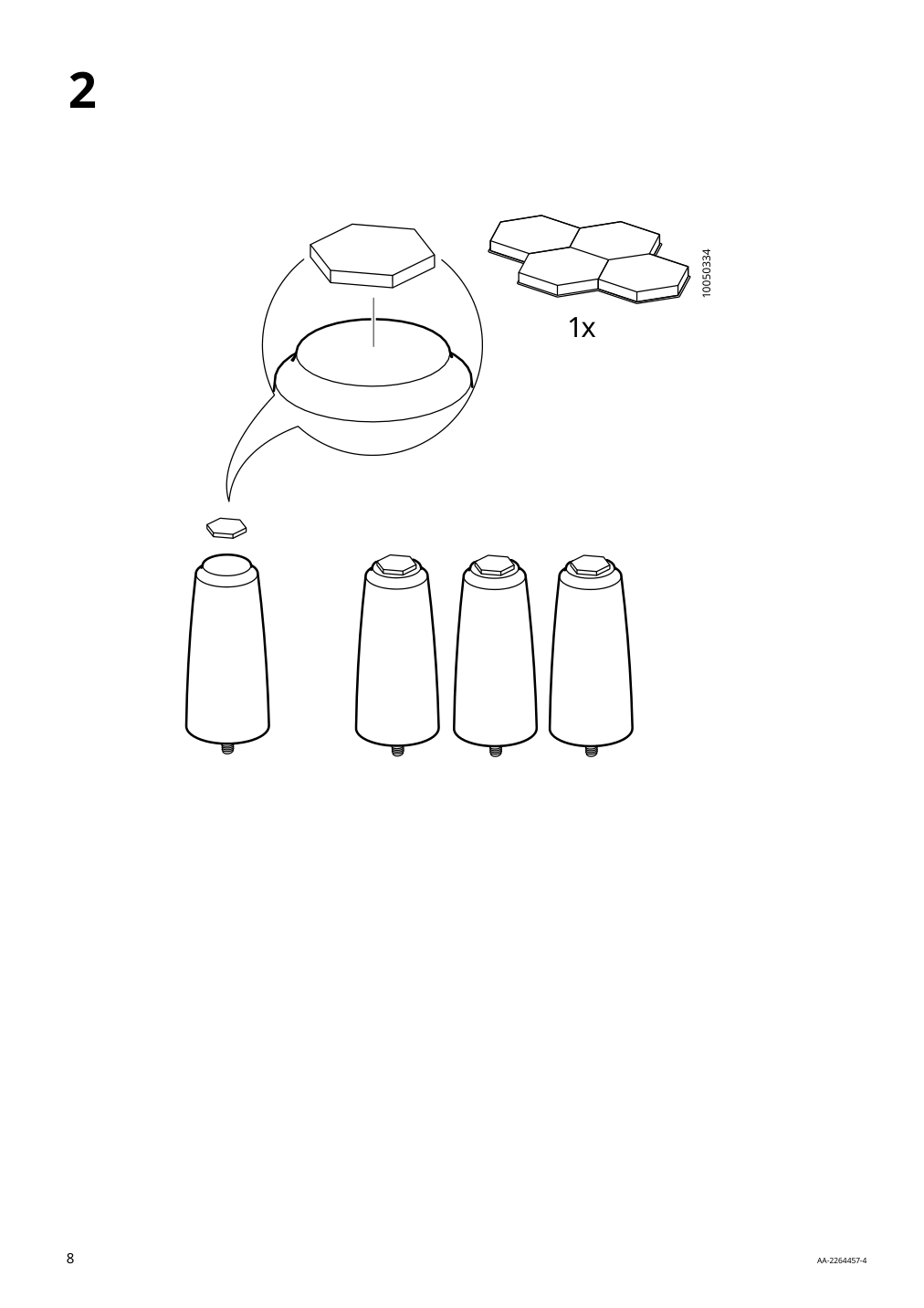 Assembly instructions for IKEA Idanaes upholstered storage bed gunnared dark gray | Page 8 - IKEA IDANÄS upholstered storage bed 704.471.82