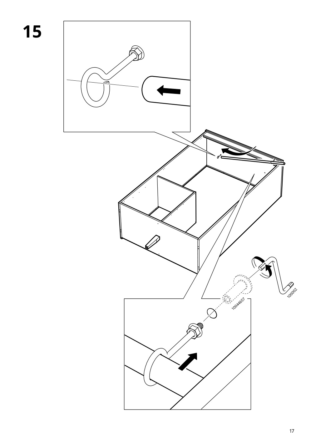 Assembly instructions for IKEA Idanaes wardrobe dark brown stained | Page 17 - IKEA IDANÄS wardrobe 504.588.31