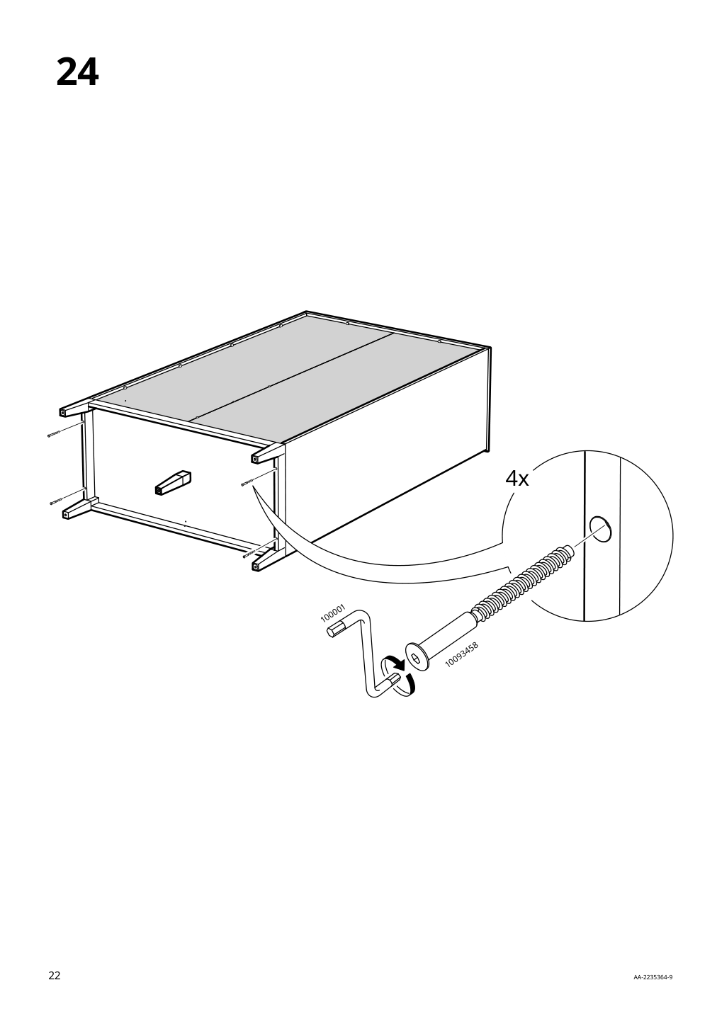 Assembly instructions for IKEA Idanaes wardrobe dark brown stained | Page 22 - IKEA IDANÄS wardrobe 504.588.31