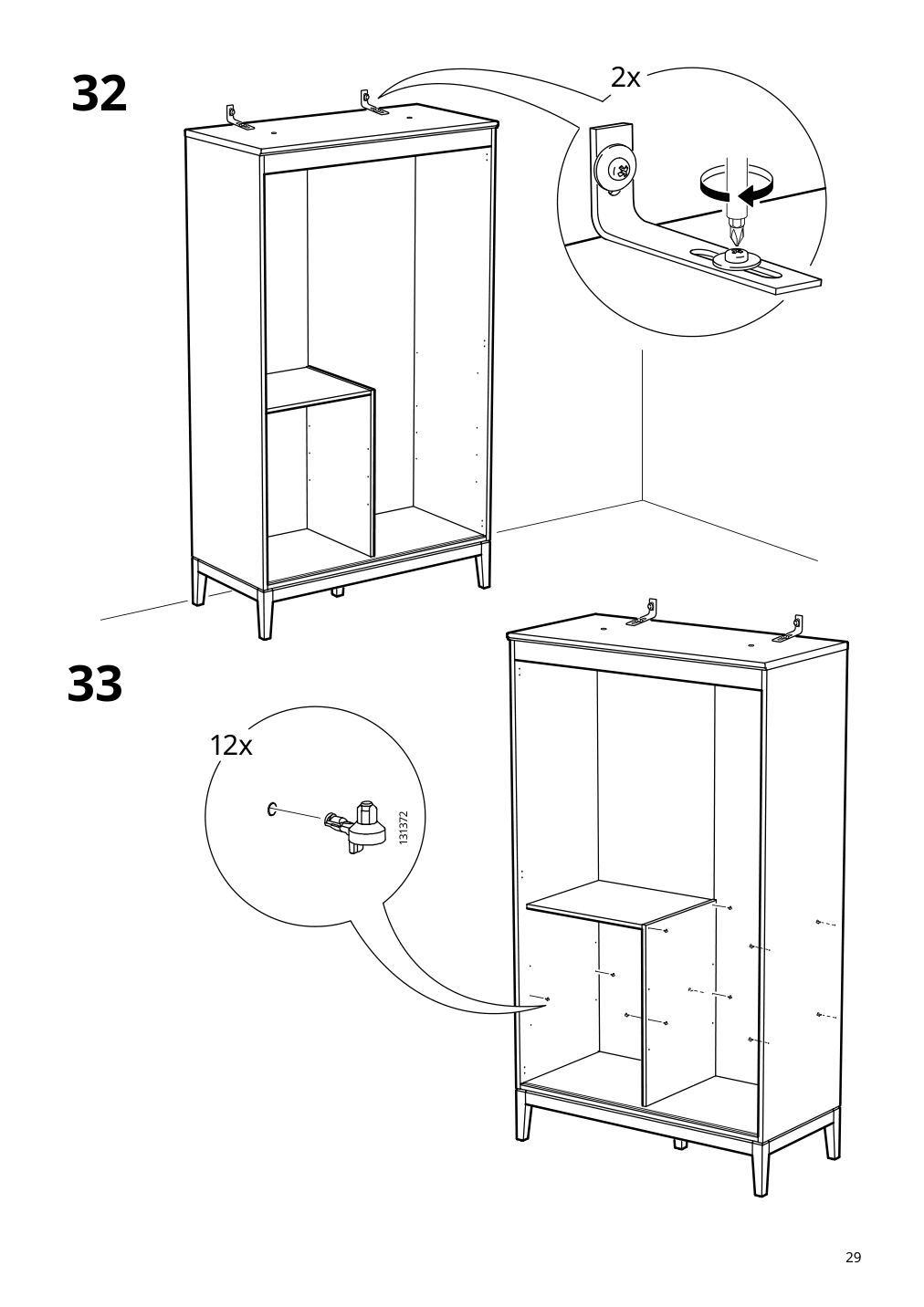 Assembly instructions for IKEA Idanaes wardrobe dark brown stained | Page 29 - IKEA IDANÄS wardrobe 504.588.31