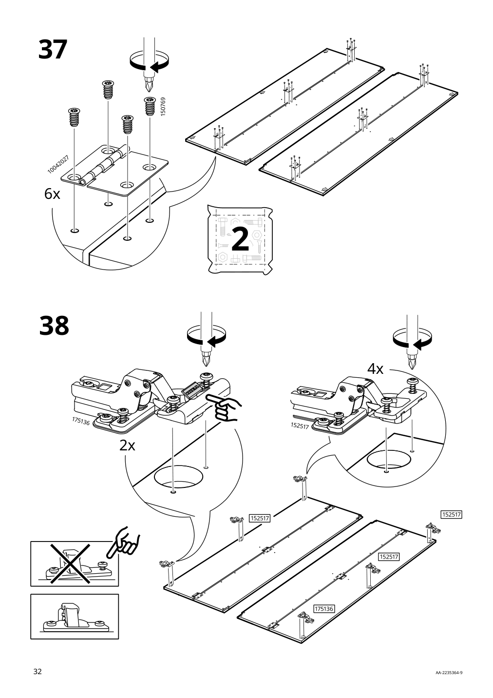 Assembly instructions for IKEA Idanaes wardrobe dark brown stained | Page 32 - IKEA IDANÄS wardrobe 504.588.31