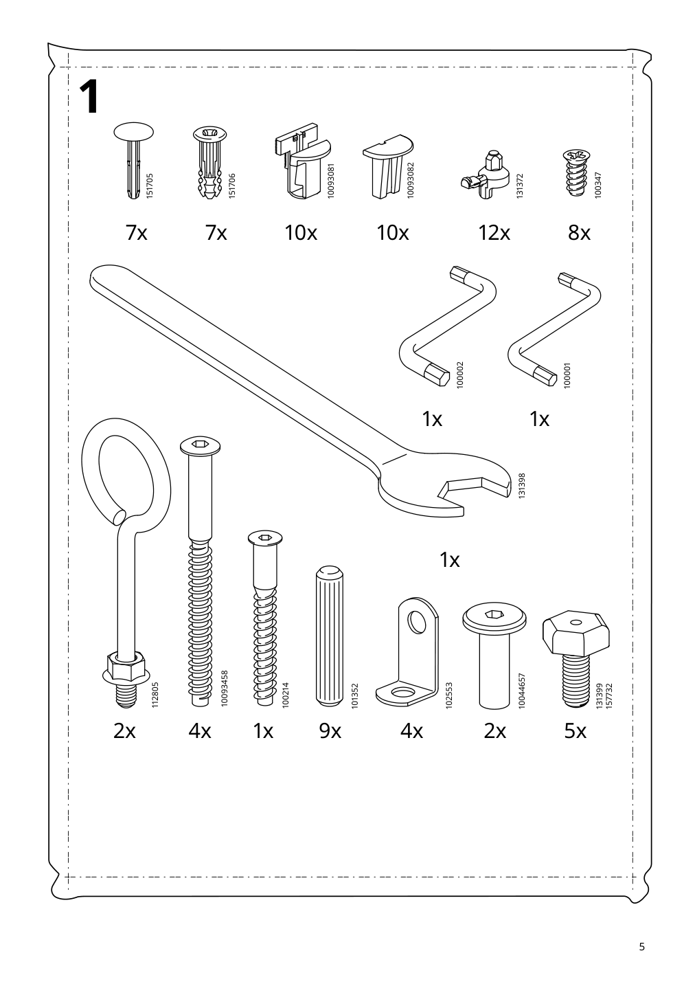 Assembly instructions for IKEA Idanaes wardrobe dark brown stained | Page 5 - IKEA IDANÄS wardrobe 504.588.31