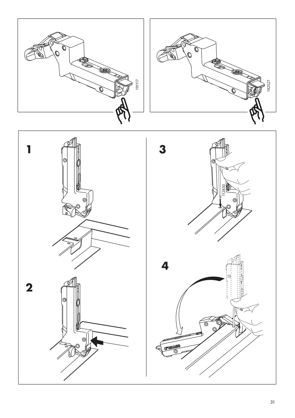 Assembly instructions for IKEA Idasen cabinet with doors and drawers dark green | Page 31 - IKEA IDÅSEN cabinet with doors and drawers 904.963.98