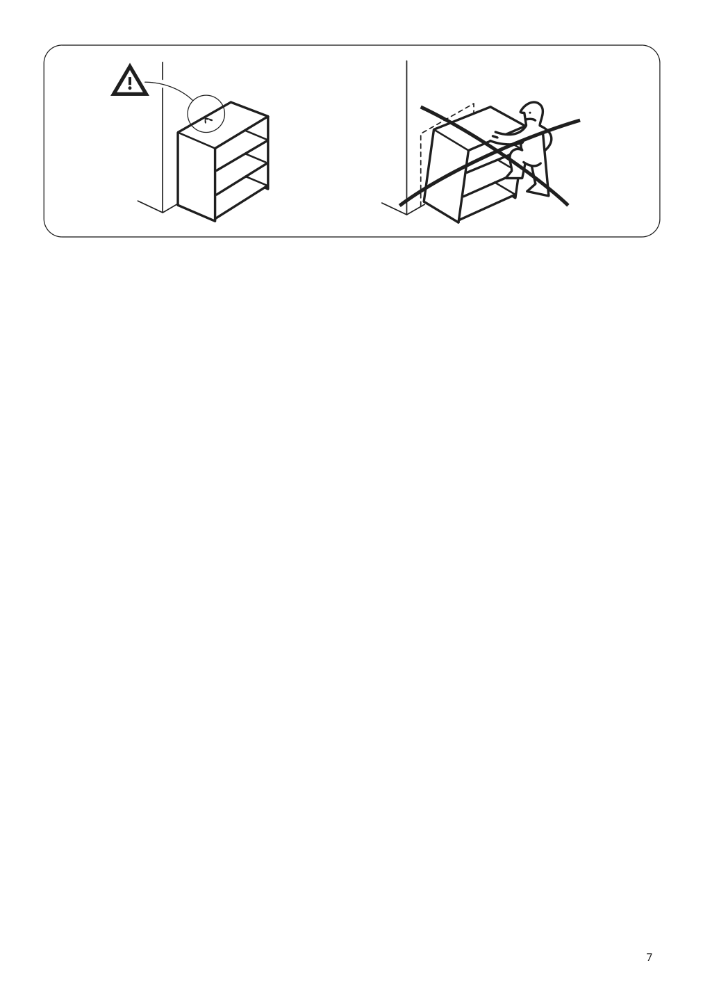 Assembly instructions for IKEA Idasen cabinet with doors and drawers dark gray | Page 7 - IKEA IDÅSEN cabinet with doors and drawers 504.963.81