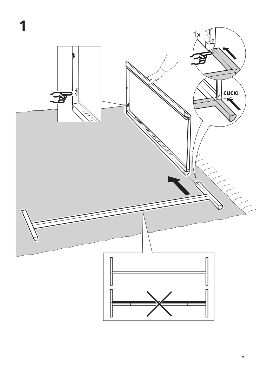 Assembly instructions for IKEA Idasen cabinet with sliding glass doors dark gray | Page 7 - IKEA IDÅSEN cabinet with sliding glass doors 904.963.84