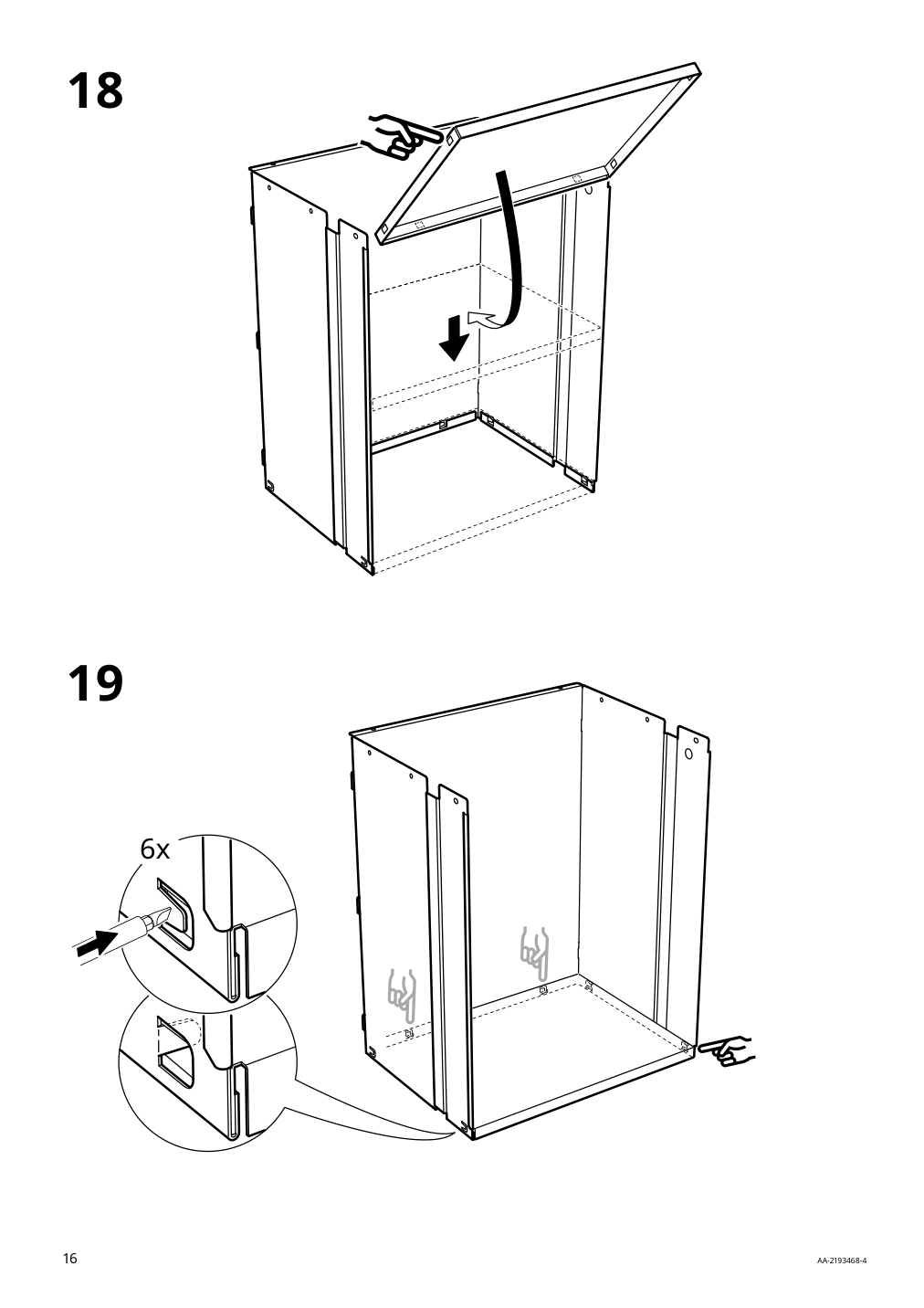 Assembly instructions for IKEA Idasen drawer unit on casters golden brown | Page 16 - IKEA IDÅSEN drawer unit with smart lock 092.872.91