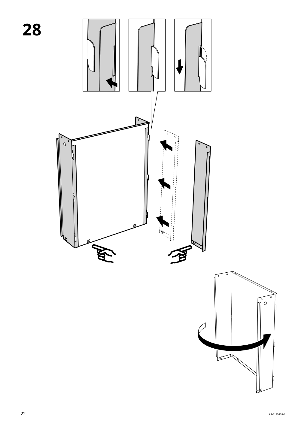 Assembly instructions for IKEA Idasen drawer unit on casters golden brown | Page 22 - IKEA IDÅSEN drawer unit with smart lock 092.872.91