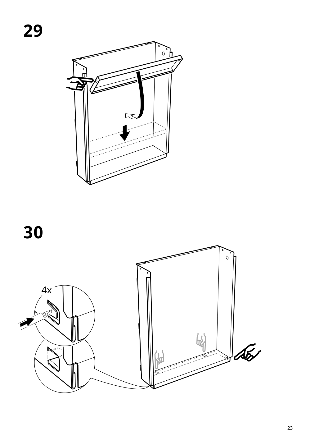 Assembly instructions for IKEA Idasen drawer unit on casters golden brown | Page 23 - IKEA IDÅSEN drawer unit with smart lock 092.872.91