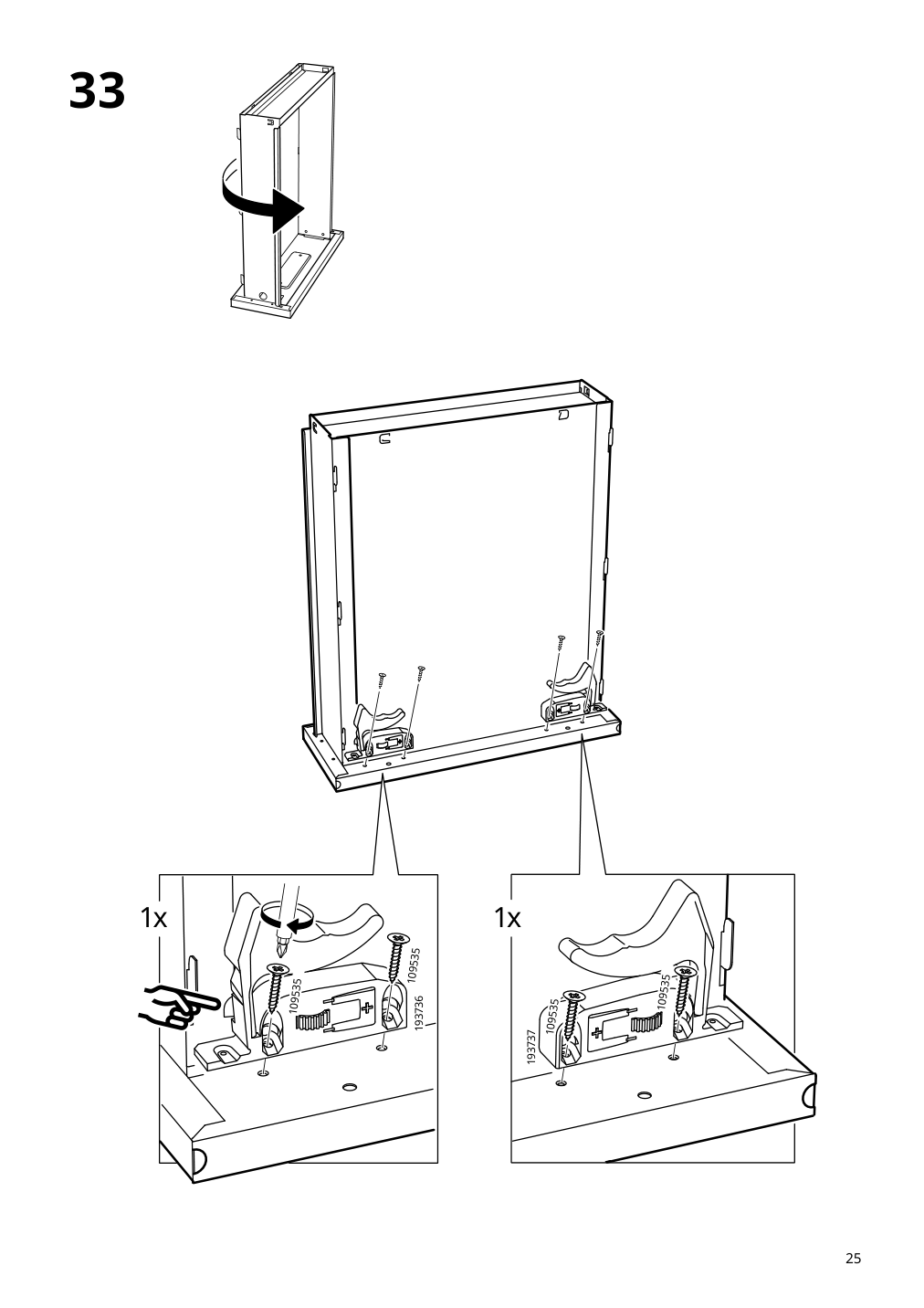 Assembly instructions for IKEA Idasen drawer unit on casters golden brown | Page 25 - IKEA IDÅSEN drawer unit with smart lock 092.872.91