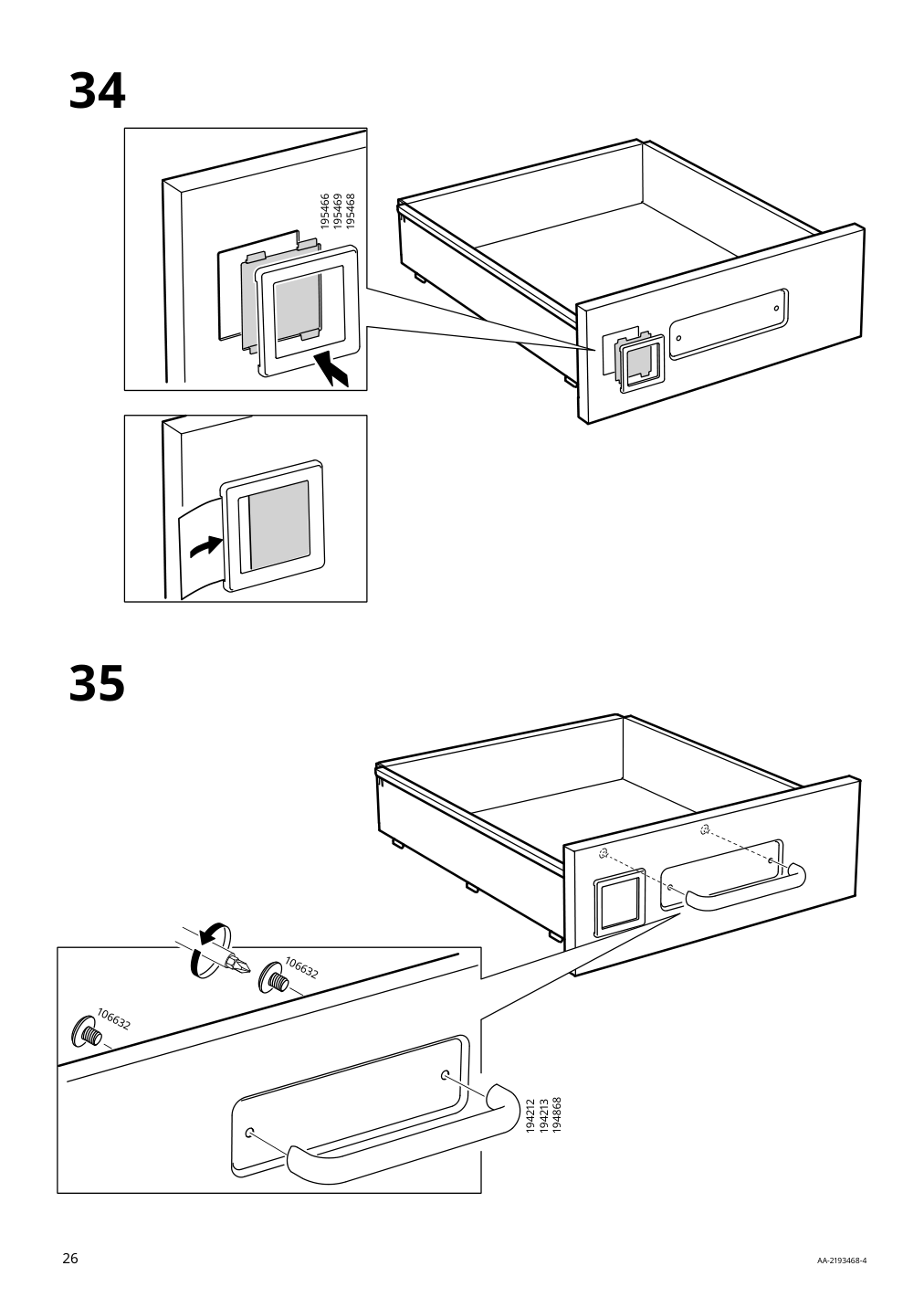 Assembly instructions for IKEA Idasen drawer unit on casters golden brown | Page 26 - IKEA IDÅSEN drawer unit with smart lock 092.872.91