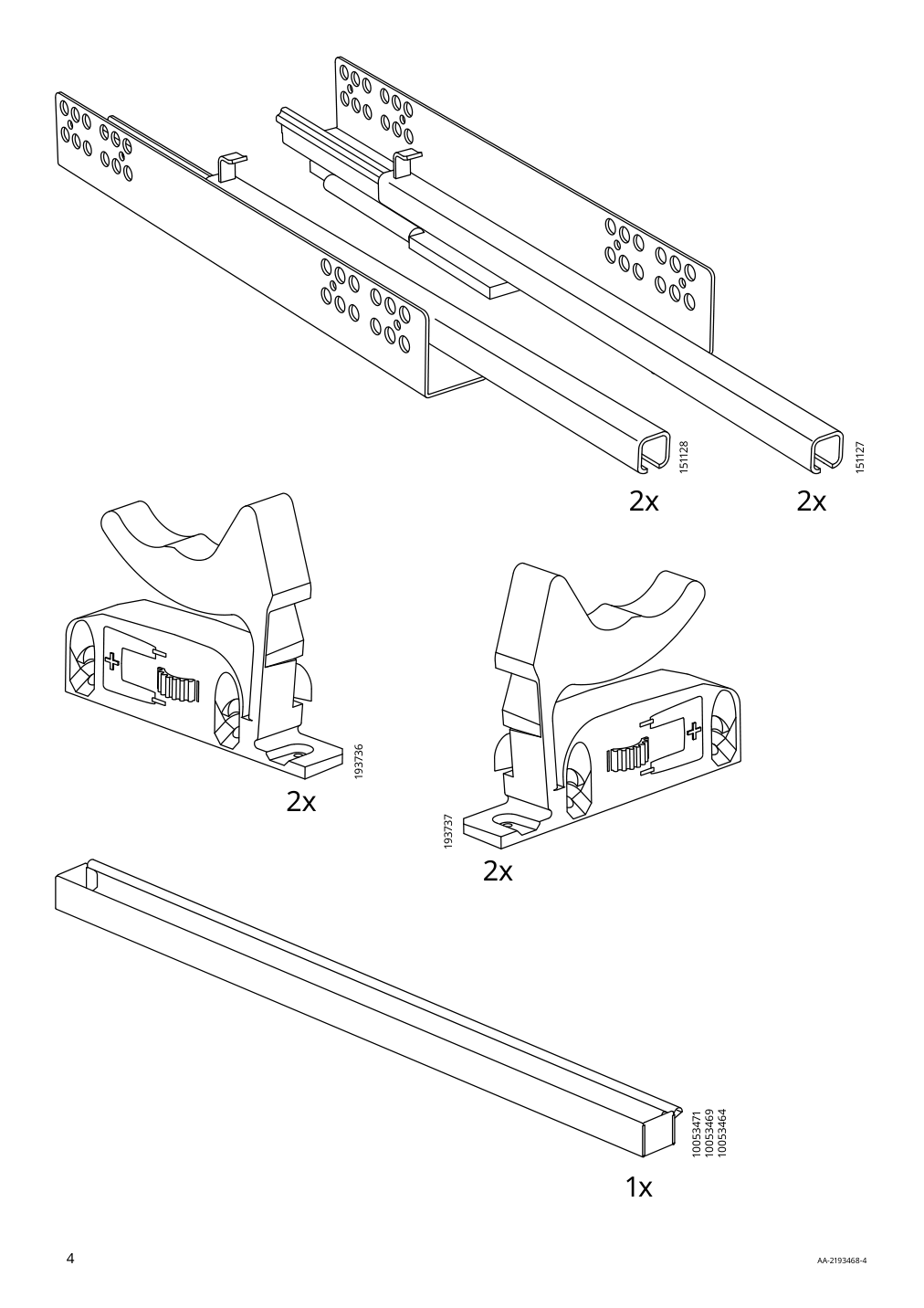 Assembly instructions for IKEA Idasen drawer unit on casters golden brown | Page 4 - IKEA IDÅSEN drawer unit with smart lock 092.872.91