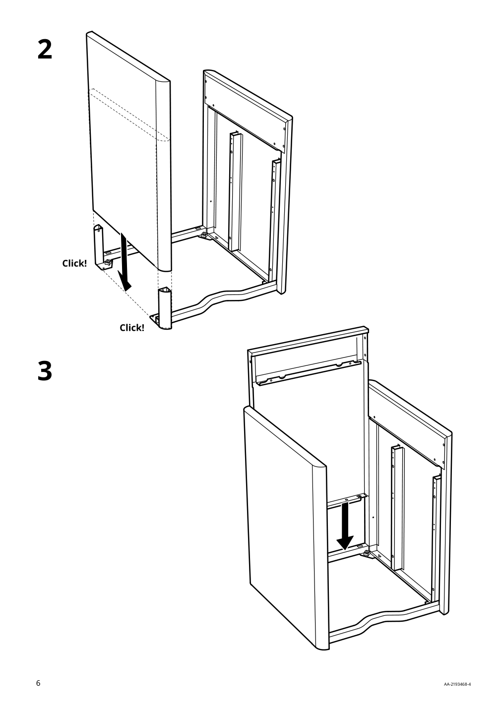 Assembly instructions for IKEA Idasen drawer unit on casters golden brown | Page 6 - IKEA IDÅSEN drawer unit with smart lock 092.872.91