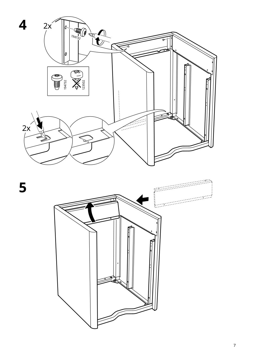 Assembly instructions for IKEA Idasen drawer unit on casters golden brown | Page 7 - IKEA IDÅSEN drawer unit with smart lock 092.872.91