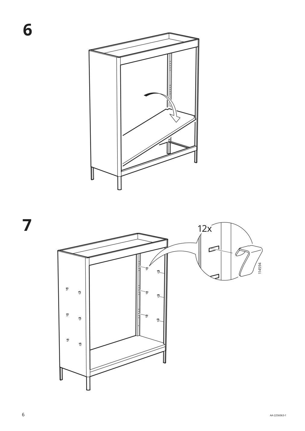 Assembly instructions for IKEA Idasen shelf unit dark gray | Page 6 - IKEA IDÅSEN shelf unit 404.963.91