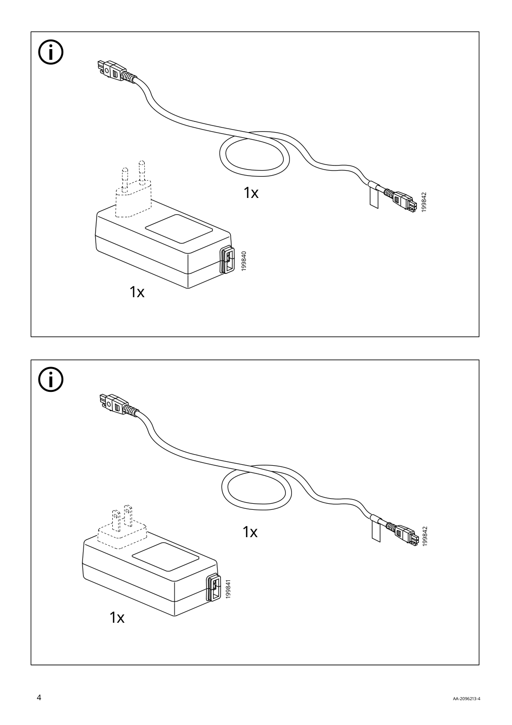 Assembly instructions for IKEA Idasen sit stand underframe for table top dark gray | Page 4 - IKEA IDÅSEN sit/stand underframe for table top 003.207.23