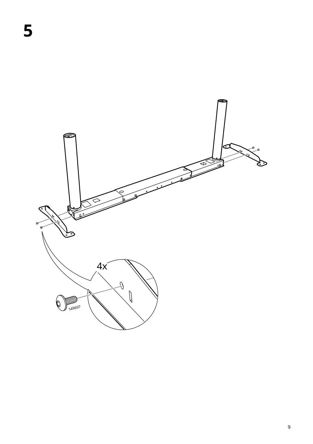 Assembly instructions for IKEA Idasen sit stand underframe for table top dark gray | Page 9 - IKEA IDÅSEN desk sit/stand 792.809.55