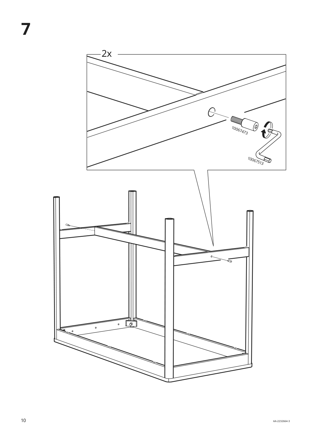 Assembly instructions for IKEA Idasen underframe for table top dark gray | Page 10 - IKEA IDÅSEN underframe for table top 904.838.19