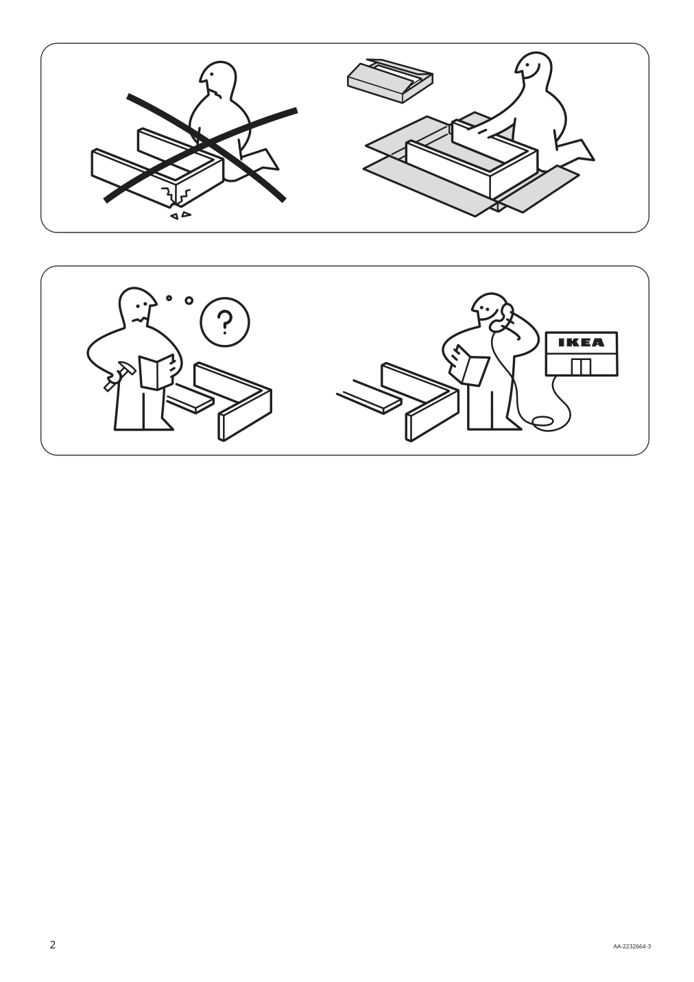 Assembly instructions for IKEA Idasen underframe for table top dark gray | Page 2 - IKEA IDÅSEN underframe for table top 904.838.19