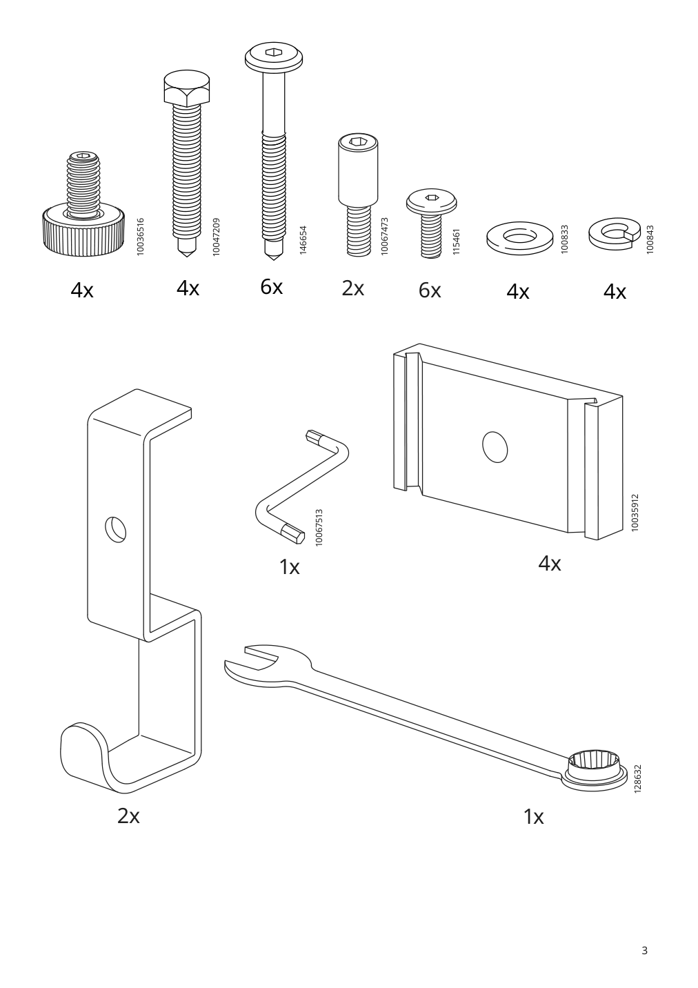 Assembly instructions for IKEA Idasen underframe for table top dark gray | Page 3 - IKEA IDÅSEN underframe for table top 904.838.19