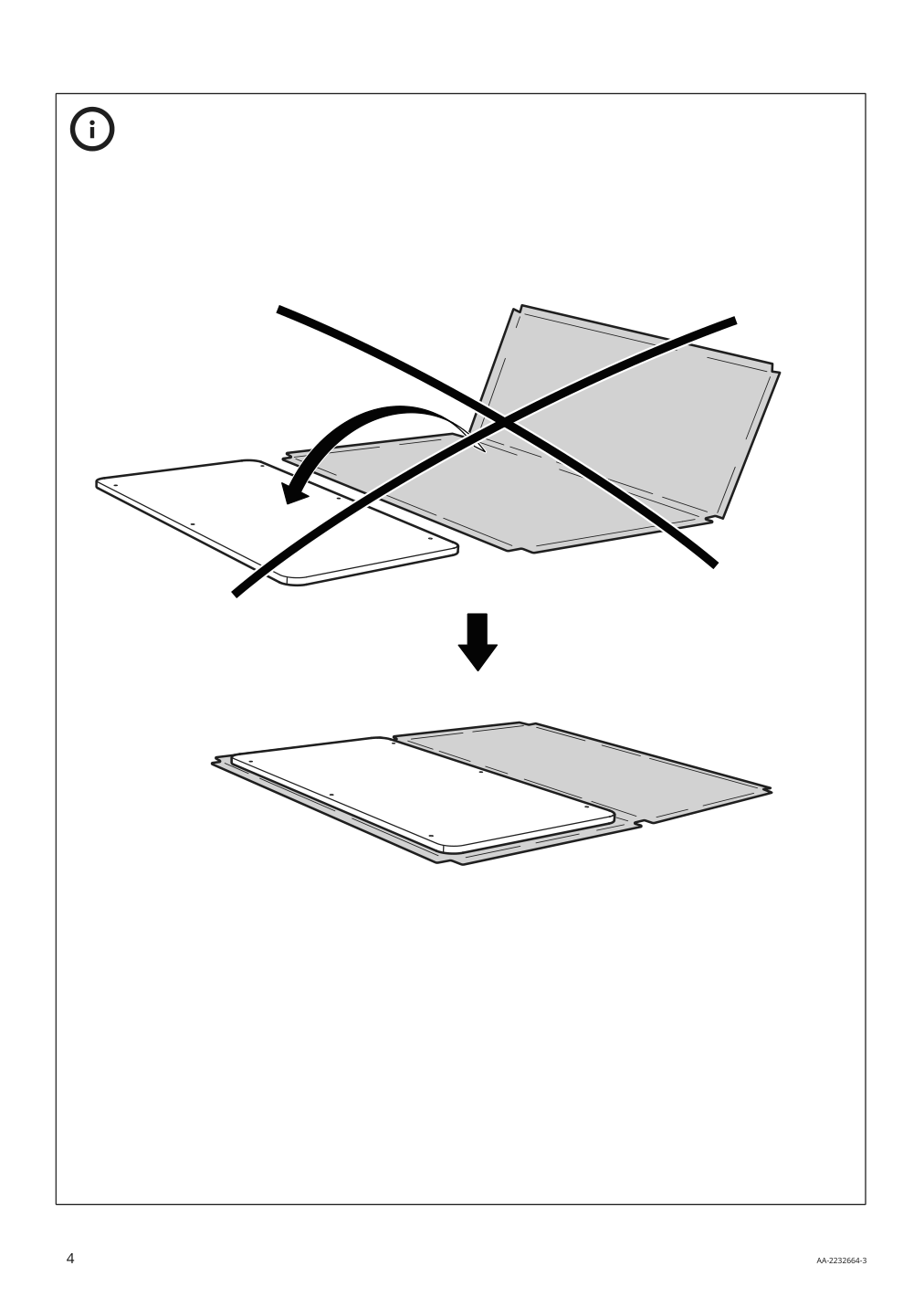 Assembly instructions for IKEA Idasen underframe for table top dark gray | Page 4 - IKEA IDÅSEN underframe for table top 904.838.19