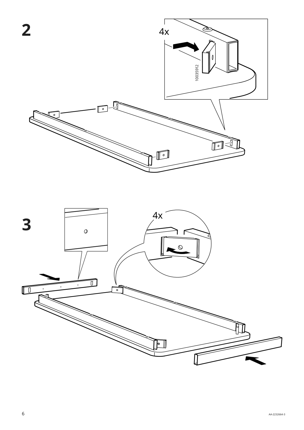 Assembly instructions for IKEA Idasen underframe for table top dark gray | Page 6 - IKEA IDÅSEN underframe for table top 904.838.19