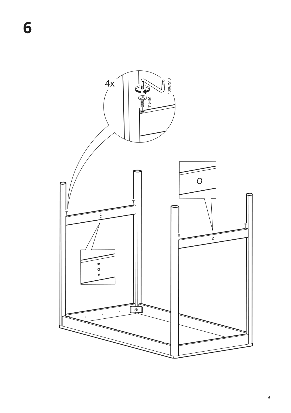 Assembly instructions for IKEA Idasen underframe for table top dark gray | Page 9 - IKEA IDÅSEN underframe for table top 904.838.19